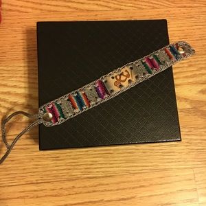 Leather faux  bracelet from Peru handmade new